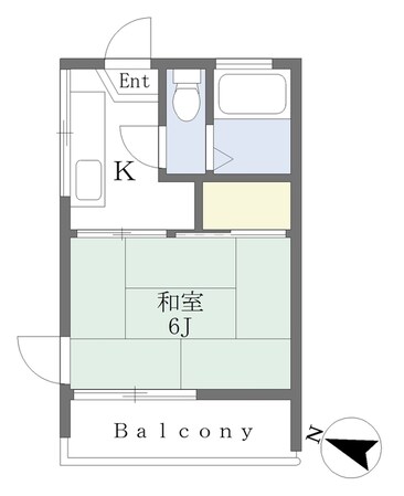 西太子堂駅 徒歩5分 2階の物件間取画像